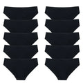 BZEL 10PCS/Set Seamless Women's Panties Silk Satin Underwear Health Comfort Lingerie Sport Breathable Briefs Underpants Hot Sale