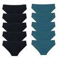 BZEL 10PCS/Set Seamless Women's Panties Silk Satin Underwear Health Comfort Lingerie Sport Breathable Briefs Underpants Hot Sale