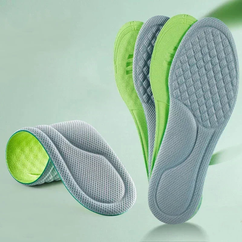 2/12pcs Unisex Memory Foam Orthopedic Insoles Deodorizing Insole Shoes Sports Absorbs Sweat Soft Antibacterial Shoe Accessories