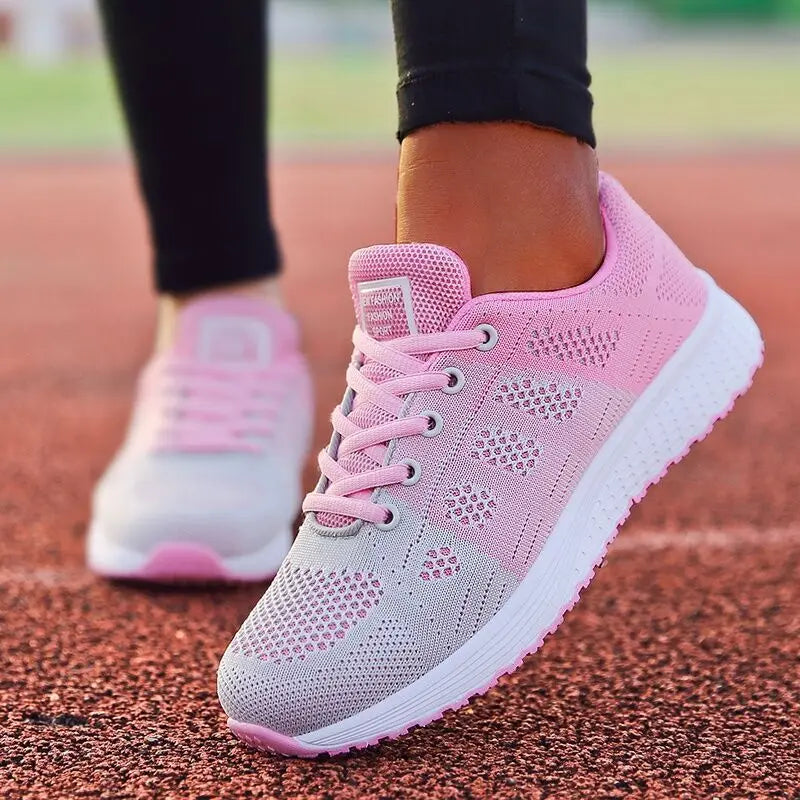 2025 New Women's Sneaker Fashion Breathable Women Shoes Plus Size Casual Sneaker Woman Lace Up Women Sneakers Tenis Feminino