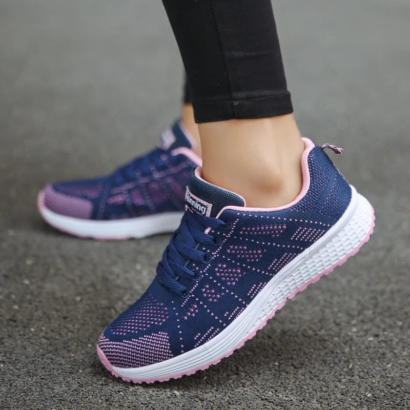 Fashion Breathable Women Casual Shoes  Walking Mesh Flat Shoes Woman White Sneakers Women 2022 Tenis Feminino Female Shoes