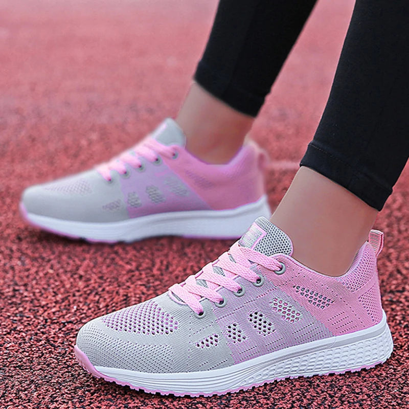 Fashion 2025 New Women's Sneakers Comfortable Shoes Woman Flat Casual Sneaker Woman Lace Up Womens Sneakers Tenis Feminino