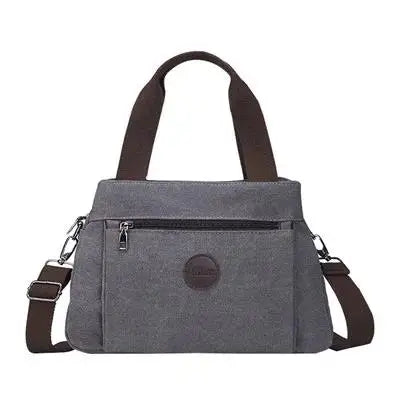 Retro Casual Women's Bag Canvas Women Handbag Shoulder Messenger Large-capacity Multi-compartment