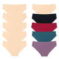 BZEL 10PCS/Set Seamless Women's Panties Silk Satin Underwear Health Comfort Lingerie Sport Breathable Briefs Underpants Hot Sale