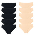 BZEL 10PCS/Set Seamless Women's Panties Silk Satin Underwear Health Comfort Lingerie Sport Breathable Briefs Underpants Hot Sale