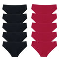 BZEL 10PCS/Set Seamless Women's Panties Silk Satin Underwear Health Comfort Lingerie Sport Breathable Briefs Underpants Hot Sale