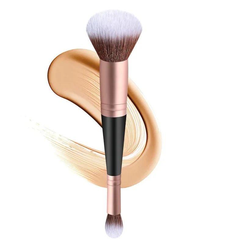 Double Head Professional Makeup Brushes 2 In 1 Foundation Brush Concealer Highlighter Powder Blush Brush Beauty Make Up Tools